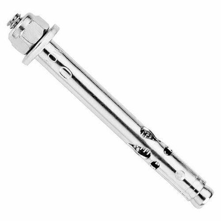 POWERS 1/4in x 5/8in Lok-Bolt AS Sleeve Expansion Anchors, Acorn Nut, Carbon Steel Zinc Plated, 100PK POW 05125S